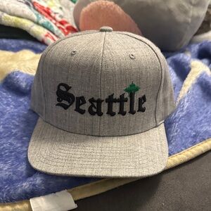 Mitchell & Ness Gray Seattle Hat